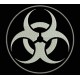 Parche Bordado BIOHAZARD (Color BLANCO)
