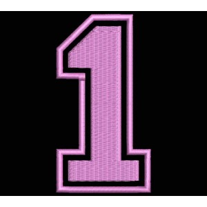 Parche Bordado "1" (NUMERO UNO)