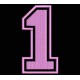 Parche Bordado "1" (NUMERO UNO)