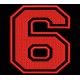 Parche Bordado "6" (NUMERO SEIS)
