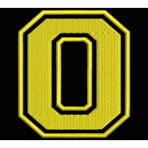 Parche Bordado "0" (NUMERO CERO)