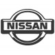 Parche Bordado NISSAN (Color NEGRO)