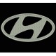 Parche Bordado HYUNDAI (Color PLATA)