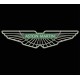 Parche Bordado ASTON MARTIN (Color PLATA)