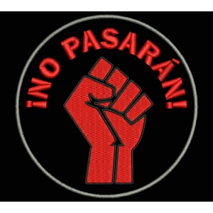 Parche Bordado PUÑO (NO PASARAN)