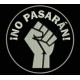 Parche Bordado NO PASARAN (Color PLATA)