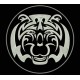 Parche Bordado TIGRE TRIBAL (Color BLANCO)