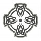 Parche Bordado CRUZ CELTA (Color NEGRO)