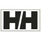 Parche Bordado HELLY HANSEN (Bordado NEGRO / Fondo BLANCO)