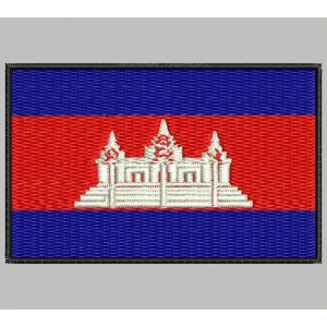 Parche Bordado Bandera CAMBOYA