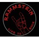 Parche Bordado  RAMMSTEIN (Color ROJO)