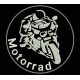 Parche Bordado MOTORRAD (Color BLANCO)