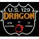 Parche Bordado ROUTE US129 DRAGON (Fondo NEGRO)