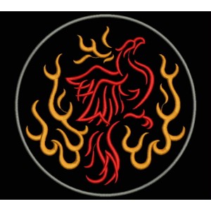 Parche Bordado FENIX TRIBAL (Circular)