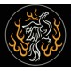 Parche Bordado FENIX TRIBAL (Color BLANCO)