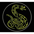 Parche Bordado SERPIENTE TRIBAL (Color AMARILLO)