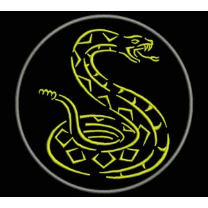 Parche Bordado SERPIENTE TRIBAL