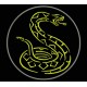 Parche Bordado SERPIENTE TRIBAL (Color AMARILLO)