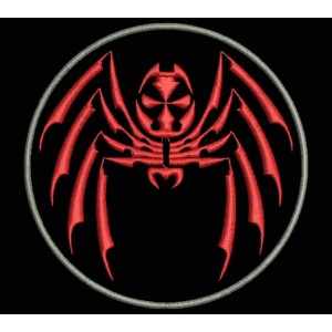 Parche Bordado ARAÑA TRIBAL (Circular)