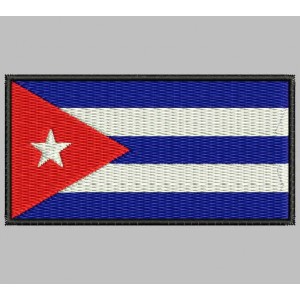 Parche Bordado Bandera CUBA