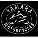 Parche Bordado YAMAHA MOTORCYCLES (Color BLANCO)