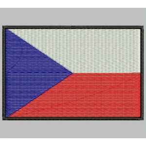 Parche Bordado Bandera CHEQUIA (REP. CHECA)