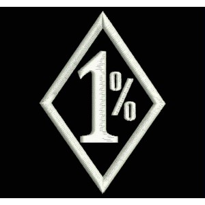 Parche Bordado 1% (ONE PER CENT)