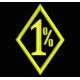 Parche Bordado 1% (ONE PER CENT) (Color AMARILLO)