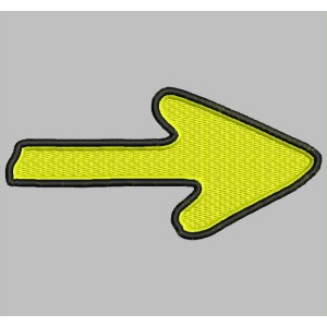 Parche Bordado FLECHA CAMINO SANTIAGO