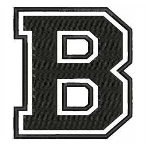 Parche Bordado "B" (LETRA B)