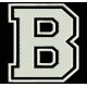 Parche Bordado "B" (LETRA B) (Color BLANCO)
