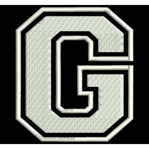 Parche Bordado "G" (LETRA G)