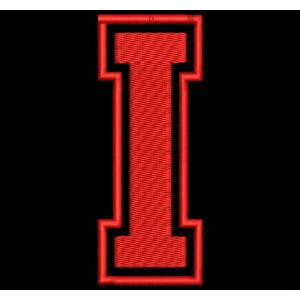 Parche Bordado "I" (LETRA I)
