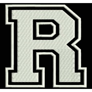 Parche Bordado "R" (LETRA R)