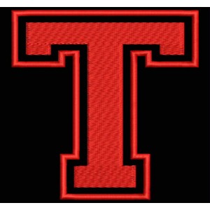 Parche Bordado "T" (LETRA T)