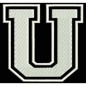 Parche Bordado "U" (LETRA U)