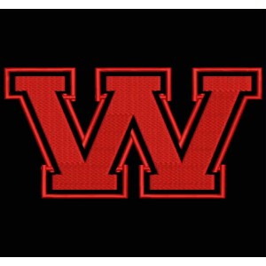 Parche Bordado "W" (LETRA W)