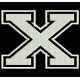 Parche Bordado "X" (LETRA X) (Color BLANCO)
