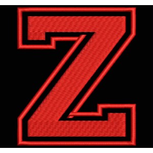 Parche Bordado "Z" (LETRA Z)