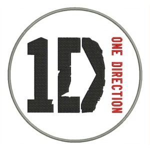Parche Bordado ONE DIRECTION (Logo Circular)