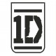 Parche Bordado ONE DIRECTION (Fondo BLANCO)