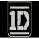 Parche Bordado ONE DIRECTION (Fondo NEGRO)