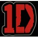 Parche Bordado ONE DIRECTION (Color ROJO)