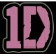 Parche Bordado ONE DIRECTION (Color ROSA)