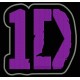 Parche Bordado ONE DIRECTION (Color VIOLETA)