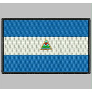 Parche Bordado Bandera NICARAGUA
