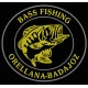 Parche Bordado PESCA BASS FISHING (Color ORO)