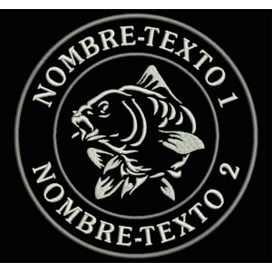 Parche Bordado PESCA CARP FISHING (Personalizable)