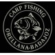 Parche Bordado PESCA CARP FISHING (Color PLATA)