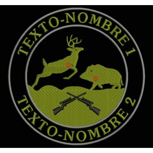 Parche Bordado CAZA MAYOR (Personalizable)